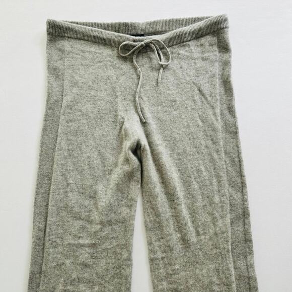 Sofia Cashmere Wide Leg Cashmere Drawstring Pants Grey Size Large Comfort - Picture 5 of 8